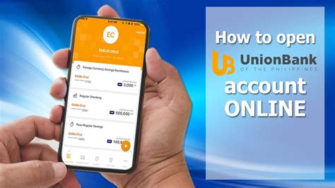 create union bank account.